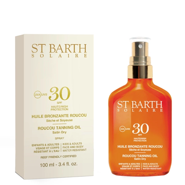 Ligne St. Barth Roucou Tanning Oil Satin Dry High Protection SPF30 100 ml.