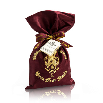 Santa Maria Novella Попурри в бордовом мешочке из шелка с вышивкой
