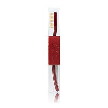 ACCA KAPPA Зубная щетка с нейлоновой щетиной средней жесткости (цвет Venetian Red)
