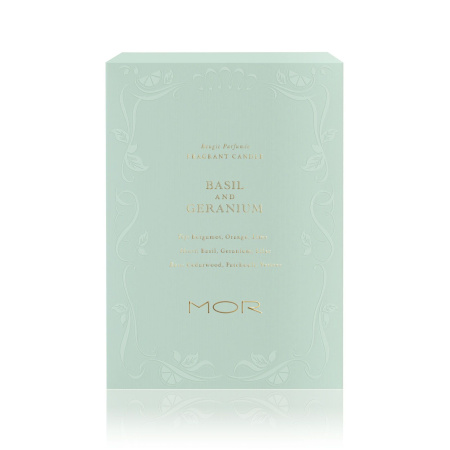 MOR Basil and Geranium Fragrant Candle