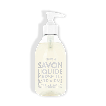 COMPAGNIE DE PROVENCE Fleur De Coton Cotton Flower Liquid Marseille Soap 300 ml.