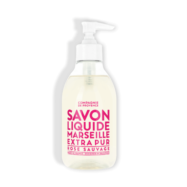 COMPAGNIE DE PROVENCE Rose Sauvage Wild Rose Liquid Marseille Soap 300 ml.