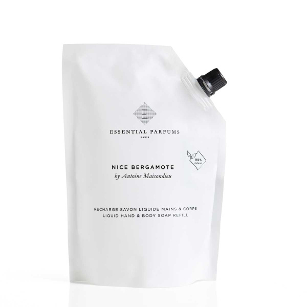 Essential Parfums Paris Liquid Body & Hand Soap Nice Bergamote Refill 500 ml.